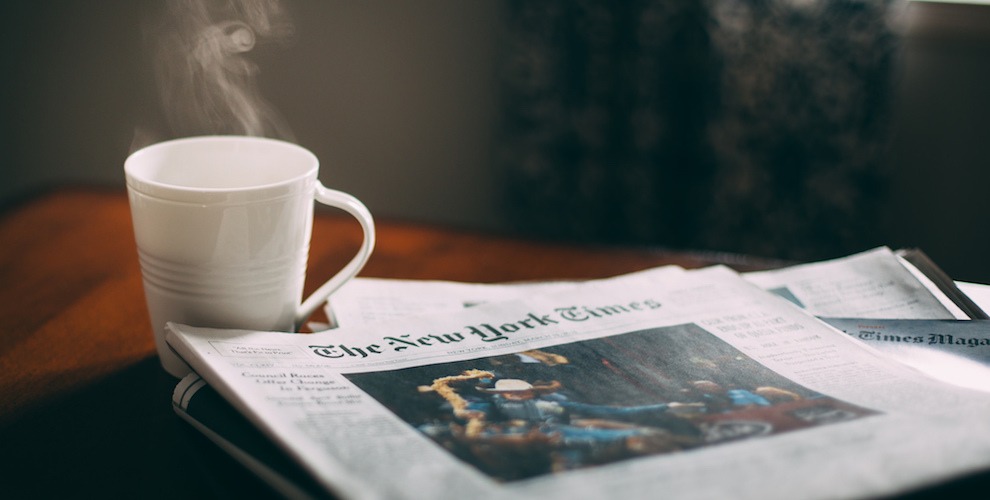 Pleasant Morning Briefings by ‘The New York Times’ –  Part 1